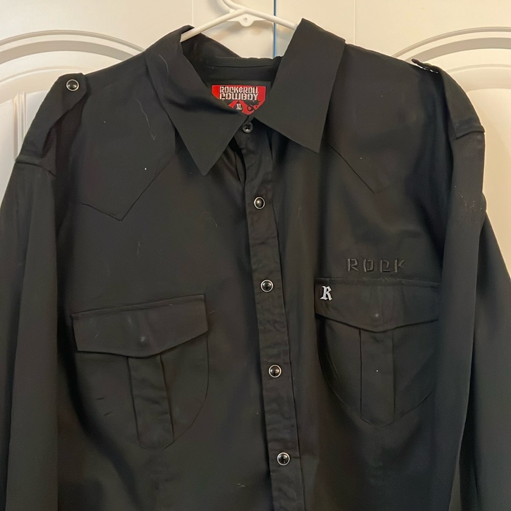 Rock & Roll Cowboy button down shirt. XL. Worn once.